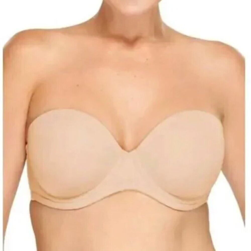 Wacoal Strapless Bra 854119 SIZE 34DDD Red Carpet Full Busted Underwire